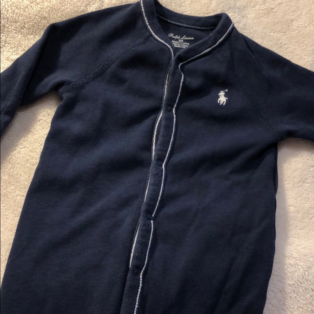 Baby Ralph Lauren Dark Blue Onesie